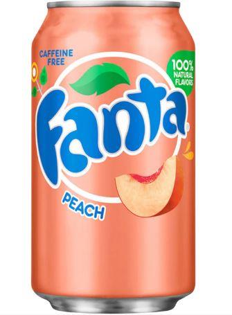 Fanta Peach Blik 355 ml productverpakking