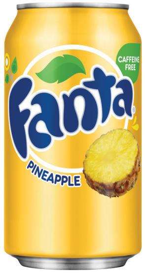 Fanta Pineapple Blik 355 ml productverpakking