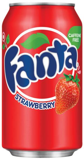 Fanta Strawberry Blik 355 ml productverpakking