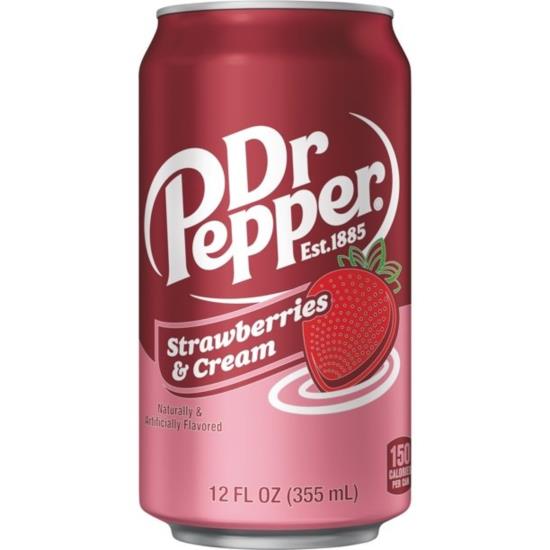 Dr Pepper Strawberry & Cream productverpakking