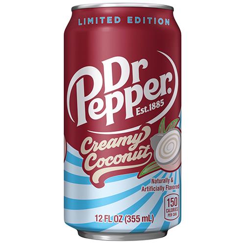 Dr Pepper Creamy Coconut 355 ml productverpakking