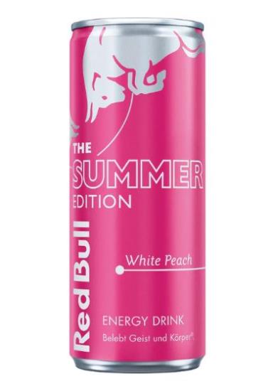 Red Bull White Peach 250 ml productverpakking