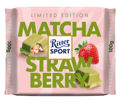Ritter Sport Matcha Strawberry 100 g productverpakking